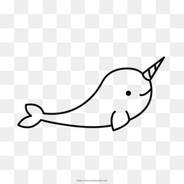 Narwhal Unicorn Horn Kucuk Resim Deniz Gergedani Seffaf Png Goruntusu