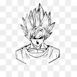 Download Goku Ssj Blue Fnf Lastimado Lineart By Darcles297 Gt - Goku Em  Preto E Branco - Full Size PNG Image - PNGkit