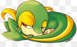 Snivy Png Indir Ucretsiz Gagasi Yesil Cicekli Bitki Kucuk Resim Snivy Kul Seffaf Png Goruntusu